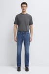 Martın Pamuklu Regular Straight Fit Normal Bel Düz Paça Jeans Erkek Kot Pantolon 00378A3044 LACİVERT