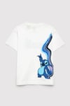 Mavi % 100 Pamuk Baskılı Loose Fit Bisiklet Yaka Kız Çocuk T Shirt 7610422-70057 BEYAZ