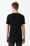 Mavi % 100 Pamuk Bisiklet Yaka Dar Kesim Basic Erkek T Shirt 064681-900 SİYAH