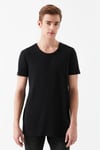 Mavi % 100 Pamuk Bisiklet Yaka Dar Kesim Basic Erkek T Shirt 064681-900 SİYAH