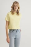 Mavi % 100 Pamuk Boxy Fit Bisiklet Yaka Bayan T Shirt 1611651-71303 SARI