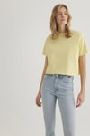 Mavi % 100 Pamuk Boxy Fit Bisiklet Yaka Bayan T Shirt 1611651-71303 SARI