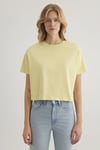 Mavi % 100 Pamuk Boxy Fit Bisiklet Yaka Bayan T Shirt 1611651-71303 SARI