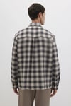 Mavi % 100 Pamuk Kareli Loose Fit Klasik Yaka Erkek Gömlek 0211646-90858 ASFALT