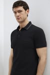 Mavi % 100 Pamuk Logolu Düğmeli Erkek Polo Yaka T Shirt 0611829-900 SİYAH