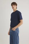 Mavi % 100 Pamuk Loose Fit Bisiklet Yaka Basic Erkek T Shirt 066249-70497 LACİVERT