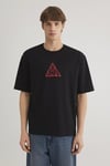 Mavi % 100 Pamuk Loose Fit Bisiklet Yaka Erkek T Shirt 0612524-900 SİYAH