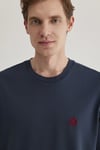 Mavi % 100 Pamuk Loose Fit Bisiklet Yaka Erkek T Shirt 067074-33207 LACİVERT