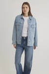 Mavi % 100 Pamuk Oversize Fit Kadın Kot Ceket 1110177-89165 MAVİ