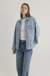 Mavi % 100 Pamuk Oversize Fit Kadın Kot Ceket 1110177-89165 MAVİ