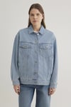 Mavi % 100 Pamuk Oversize Fit Kadın Kot Ceket 1110177-89165 MAVİ