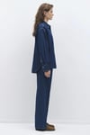 Mavi % 100 Pamuk Oversize Fit Uzun Kollu Kot Bayan Gömlek 1211075-85481 KOYU İNDİGO