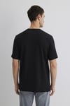 Mavi % 100 Pamuk Regular Fit Bisiklet Yaka Logo Baskılı Erkek T Shirt 0612732-900 SİYAH