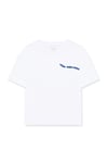 Mavi % 100 Pamuk Regular Fit Bisiklet Yaka Miav Logolu Kız Çocuk T Shirt 7610180-620 BEYAZ