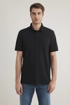 Mavi %100 Pamuk Regular Fit Düğmeli Erkek Polo Yaka T Shirt 0612520-900 SİYAH