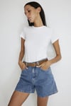 Mavi % 100 Pamuk Regular Fit Normal Bel Kot Bermuda Bayan Short 1410059-87081 MAVİ