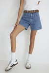 Mavi % 100 Pamuk Regular Fit Normal Bel Kot Bermuda Bayan Short 1410059-87081 MAVİ
