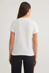 Mavi % 100 Pamuk Slim Fit Bisiklet Yaka Logolu Bayan T Shirt 1601185-33389 KREM