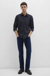 Mavi % 100 Pamuk Slim Fit Klasik Yaka Erkek Gömlek 0211673-70489 KOYU LACIVERT