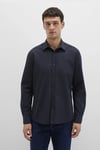 Mavi % 100 Pamuk Slim Fit Klasik Yaka Erkek Gömlek 0211673-70489 KOYU LACIVERT