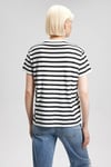Mavi % 100 Pamuklu Regular Fit Kadın T Shirt 1611360-84041 SİYAH-BEYAZ