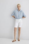 Mavi Alexis Pamuklu Normal Bel Düz Paça Regular Fit Kot Bayan Short 1441530484 BEYAZ