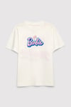 Mavi Baskılı % 100 Pamuk Loose Fit Bisiklet Yaka Kız Çocuk T Shirt 7610453-70057 BEYAZ