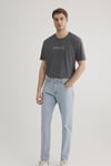 Mavi Baskılı % 100 Pamuk Regular Fit Bisiklet Yaka Erkek T Shirt 0612452-85309 GRİ