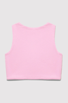 Mavi Baskılı Streç Pamuklu Fitted Fit Halter Yaka Kız Çocuk Crop 7610326-70973 LİLA