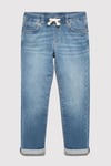 Mavi Ben Pamuklu Slim Straight Fit Normal Bel Düz Paça Jeans Erkek Çocuk Kot Pantolon 6011656-A2944 MAVİ
