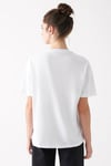 Mavi Bisiklet Yaka % 100 Pamuk Regular Fit Kadın T Shirt 1611309-620 BEYAZ