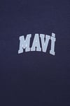 Mavi Boxy Fit Yarım Fermuarlı Dik Yaka Erkek Sweat 0S10208-70497 KOYU LACIVERT