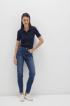 Mavi Cindy Yüksek Bel Dar Paça Mom Jeans Bayan Kot Pantolon 100277-33687 LACİVERT