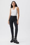 Mavi Cindy Yüksek Bel Dar Paça Mom Jeans Kadın Kot Pantolon 100277-35250 ANTRASİT
