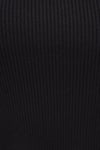 Mavi Fitted Fit Bisiklet Yaka Fitilli Crop Bayan Kazak 1710518-900 SİYAH