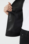 Mavi Fitted Fit Dik Yaka Bayan Deri Ceket 1110598-900 SİYAH