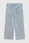 Mavi Fox Pamuklu Normal Bel Geniş Paça Jeans Erkek Çocuk Kot Pantolon 6011191-89445 AÇIK MAVİ