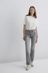 Mavi Jane Pamuklu Straight Fit Normal Bel Düz Paça Jeans Bayan Kot Pantolon 1010917-89182 GRİ