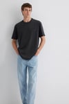 Mavi Jeans Nakışlı Pamuklu Bisiklet Yaka Basic Erkek T Shirt 0612733-70092 ANTRASİT