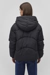 Mavi Kapitoneli Loose Fit Kapüşonlu Bayan Mont 1110199-900 SİYAH
