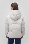Mavi Kapitoneli Loose Fit Kapüşonlu Şişme Bayan Mont 1110199-83746 KREM