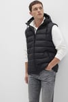 Mavi Kapitoneli Regular Fit Dik Yaka Kapüşonlu Erkek Yelek 0110604-71379 SİYAH