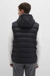 Mavi Kapitoneli Regular Fit Dik Yaka Kapüşonlu Erkek Yelek 0110604-71379 SİYAH