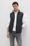 Mavi Kapitoneli Regular Fit Dik Yaka Şişme Erkek Yelek 0110338-900 SİYAH