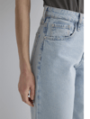 Mavi Leila % 100 Pamuk Baggy Fit Yüksek Bel Daralan Paça Jeans Bayan Kot Pantolon 1010600-89581 AÇIK MAVİ
