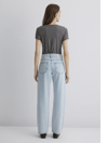 Mavi Leila % 100 Pamuk Baggy Fit Yüksek Bel Daralan Paça Jeans Bayan Kot Pantolon 1010600-89581 AÇIK MAVİ