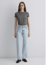 Mavi Leila % 100 Pamuk Baggy Fit Yüksek Bel Daralan Paça Jeans Bayan Kot Pantolon 1010600-89581 AÇIK MAVİ