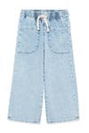 Mavi Loco % 100 Pamuk Wide Leg Normal Bel Geniş Paça Jeans Kız Çocuk Kot Pantolon 7010405-86710 AÇIK MAVİ