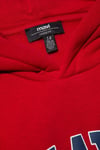 Mavi Logo Baskılı Pamuklu Loose Fit Kapüşonlu Şardonlu Erkek Çocuk Sweat 6610110-70464 KIRMIZI