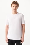 Mavi Logo Detaylı Rahat Kesim Bisiklet Yaka Erkek T Shirt 0610100-620 BEYAZ